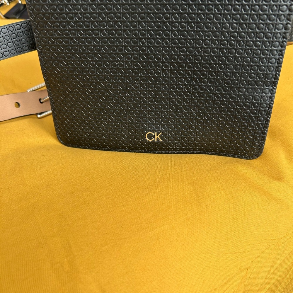 Calvin Klein Textured Black Crossbody Bag